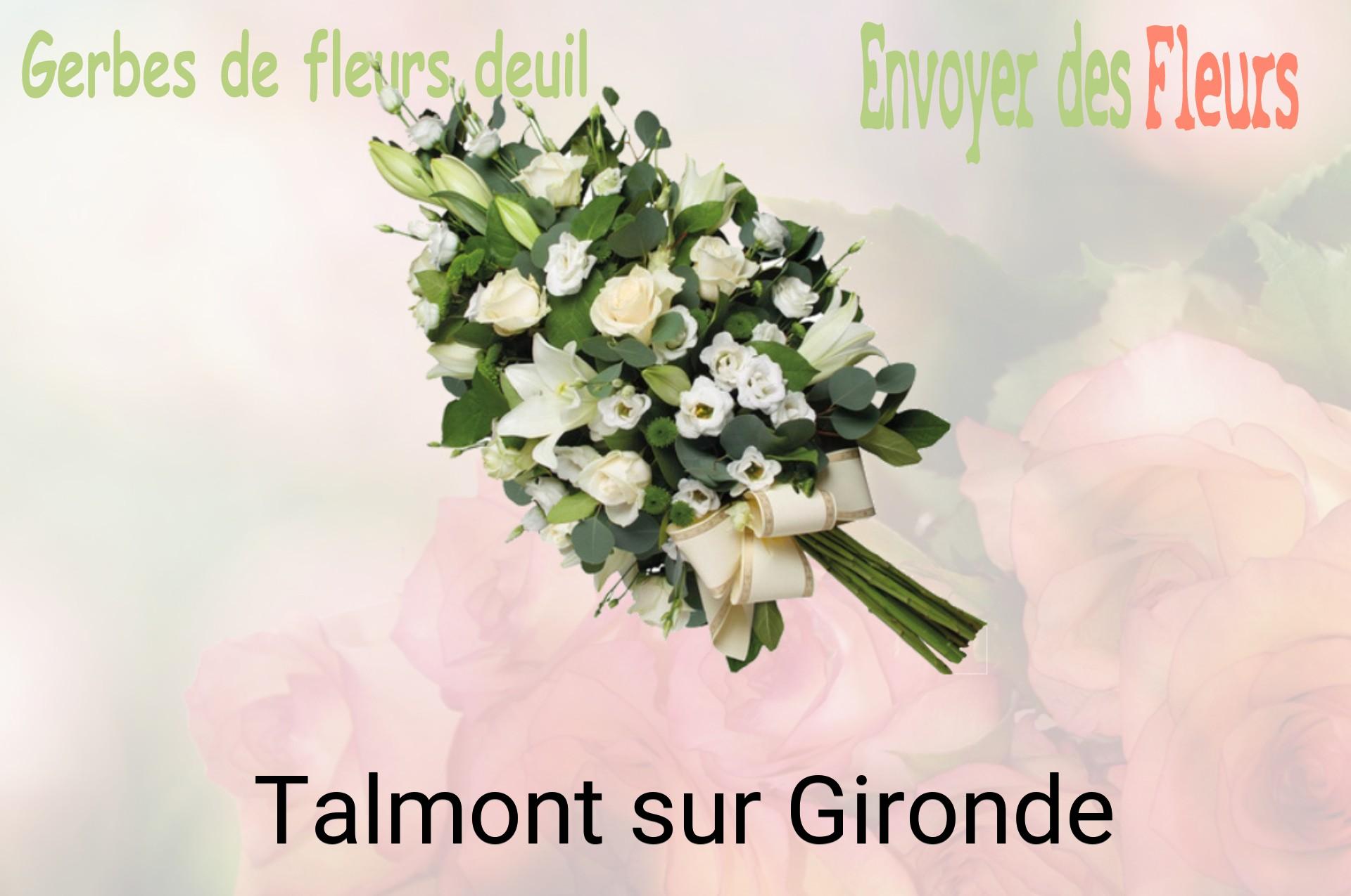 Gerbe de fleurs de deuil livrée à Talmont-sur-Gironde